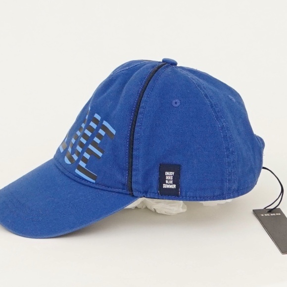 IKKS BLUE Cotton Baseball Cap Hat NWT - Picture 4 of 5